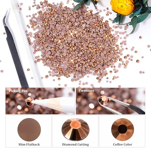 25,000 PCS Resin Flatback Rhinestones Kit - Mixed 3mm, 4mm, 5mm AB Gems