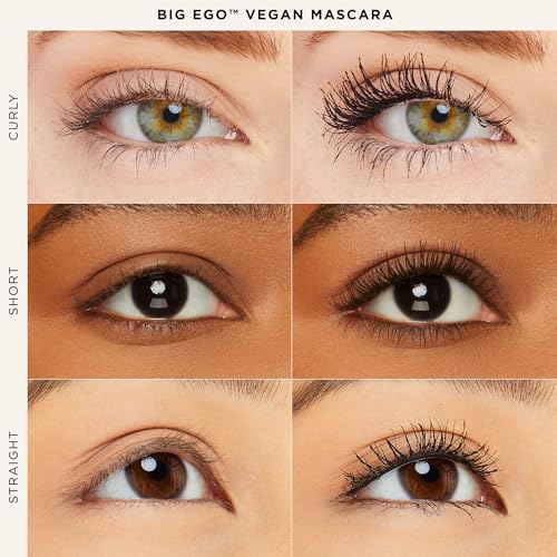 tarte Big Ego Vegan Mascara, Ultra-Black Volumizing Formula, 0.15 fl oz