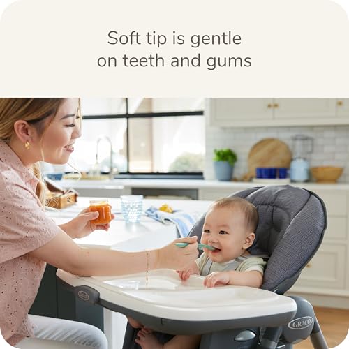 NUK Rest Easy Baby Spoons - Soft Tip, BPA-Free, Dishwasher Safe