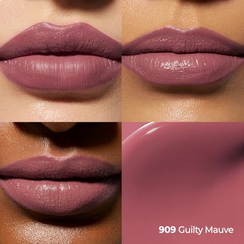 Laka Perfect Twin Lip - Dual-Ended Matte Liquid Lipstick & Clear Gloss | Long Lasting 12 Hour Color, Transfer Proof | High Pigmented Lightweight Non-Sticky | Korean Makeup | #909 Guilty Mauve, 0.31oz