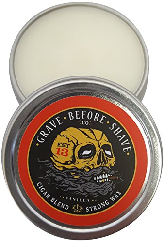 Fisticuffs Cigar Blend Mustache Wax - Strong Hold, Vanilla Scent, 1 oz (Pack of 2)