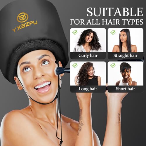 Hooded Hair Dryer Bonnet for Fast Drying & Deep Conditioning