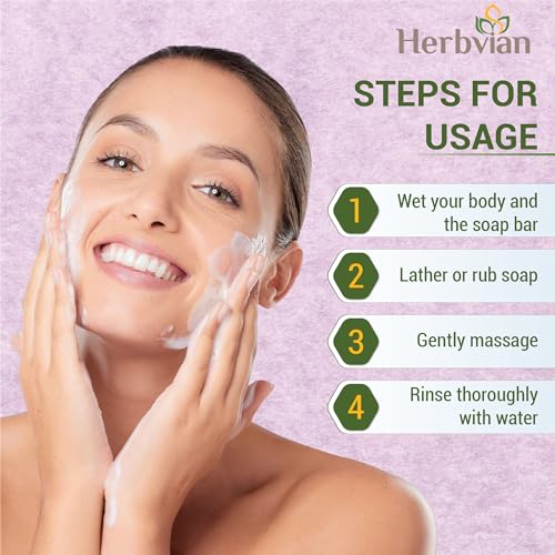 Herbvian Perilla Tía Tô Soap Bar for Face & Body - Anti-Acne & Mosquito Repellent