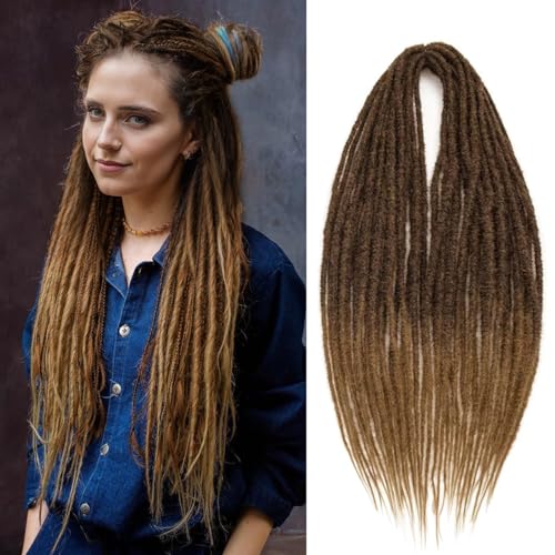 24-Inch Double Ended Dreadlock Extensions - Synthetic Braided Dreads