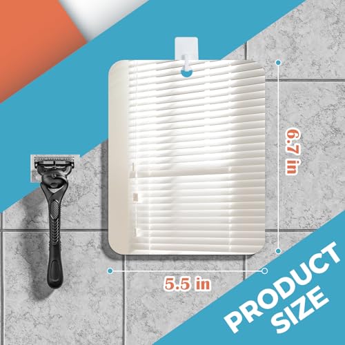 Fogless Shower Mirror for Shaving - 6.7x5.5in Shatterproof