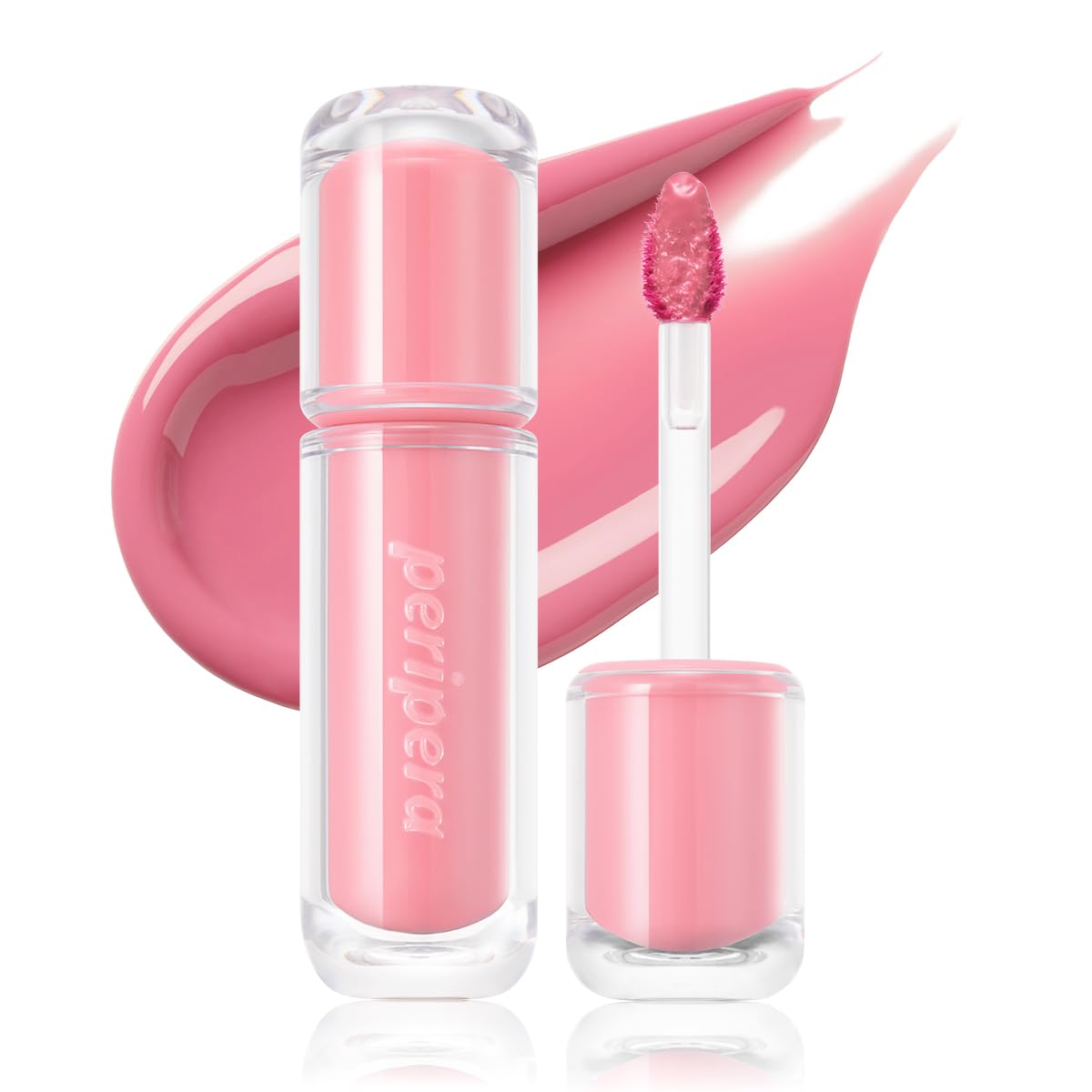Peripera Mood Glowy Tint - Buildable K-Beauty Lip Tint for Sensitive Lips | Lightweight, Non-Sticky, 01 Tiny Strawberry