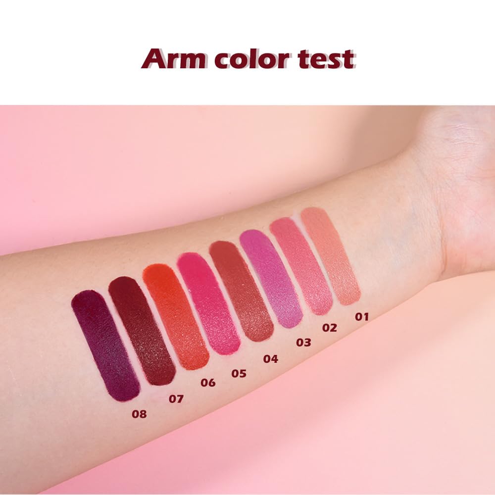 Maroon Red Matte Lipstick - Long Lasting Waterproof Vegan Lip Color | 24-Hour Moisturizing Stain