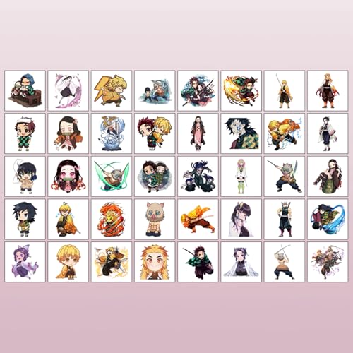 Demon Slayer Temporary Tattoos for Kids - 40 Sheets Anime Fun