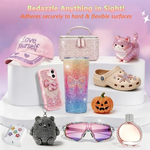 30,000 Pcs Resin Jelly Rhinestone Kit with B7000 Glue and Crafting Tools