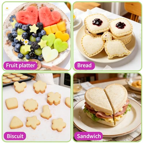 32-Piece Sandwich Cutter & Sealer Set for Fun Lunches