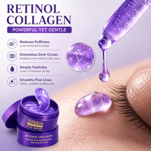 Green Cosmos Retinol & Collagen Hydrogel Under Eye Patches - 60 Pack