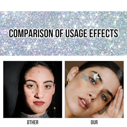 Brzeaf Mermaid Body Glitter Stick - Long Lasting Face & Body Makeup for Parties