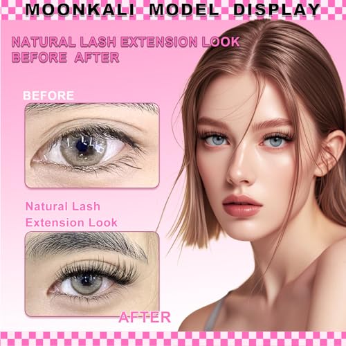 MOONKALI Manga Lash Clusters Kit - Fluff, 132pcs, 8-18MM
