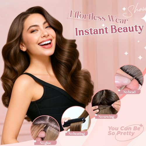 8 Inch Natural Black Clip-In Hair Extensions - 5 Clips Remy Human Hair for Women