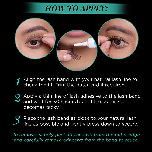 Ardell Natural False Eyelashes 120 Black - Lightweight Strip Lashes (4 Pack)