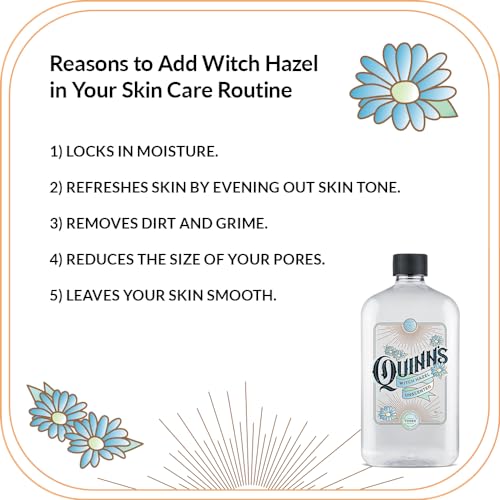 Quinn’s Unscented Witch Hazel & Aloe Vera Toner - Alcohol-Free 16oz