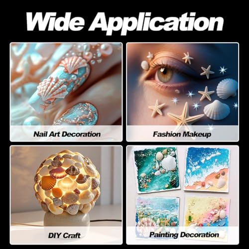 3D Silicone Nail Molds - Ocean Themed Starfish & Shell Designs (3Pcs)