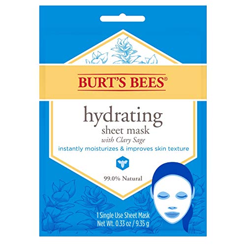 Burt's Bees Hydrating Face Mask with Clary Sage, 6 Count