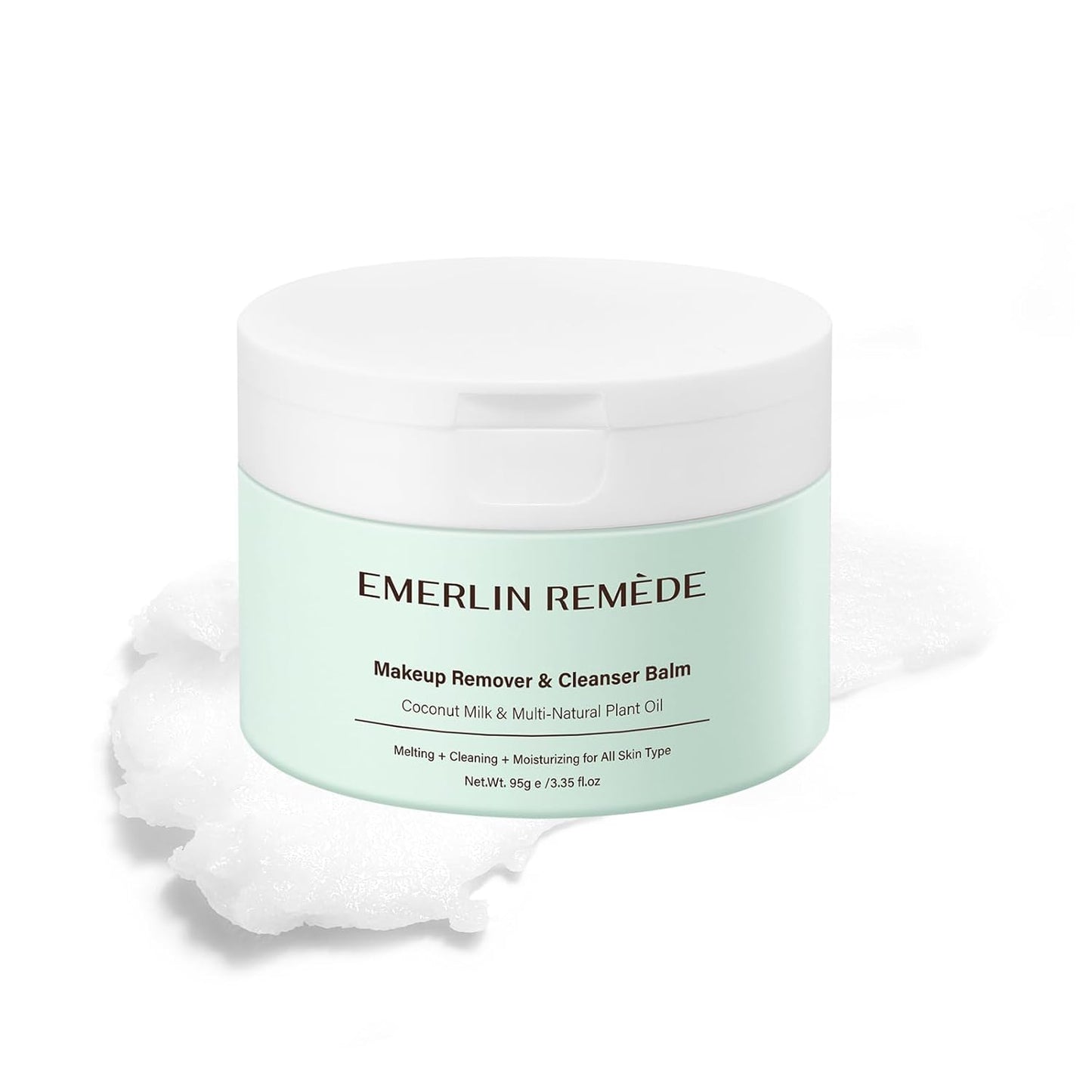 Makeup Remover & Cleanser Balm - Coconut Milk & Natural Oils for All Skin Types | Moisturizing & Melting Formula