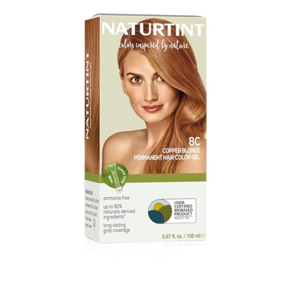 Naturtint 7N Hazelnut Blonde Permanent Hair Color | Ammonia-Free, Vegan, 100% Gray Coverage, Long-Lasting Results