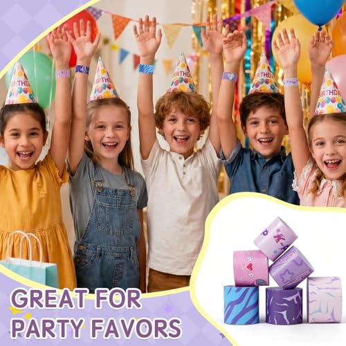 Kpop Style Slap Bracelets - 24 Pcs Music Theme Party Favors