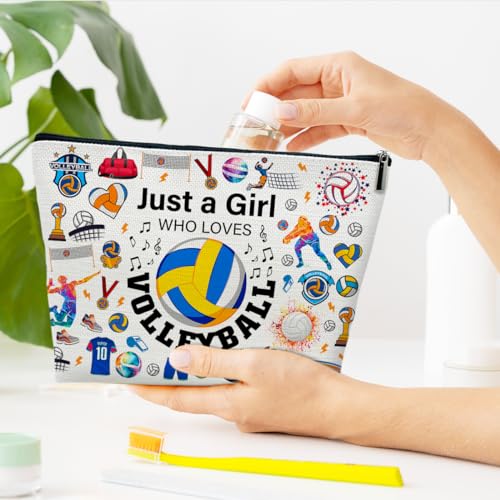 Ythuil Style 01 Volleyball Makeup Bag - Large Capacity Cosmetic Pouch for Women & Teens
