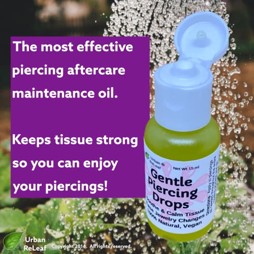 Urban ReLeaf Gentle Piercing Drops - Natural Aftercare Oil for Sensitive Skin