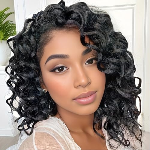 7 Pack 9 Inch Ocean Wave Crochet Hair for Black Women Short Wavy Synthetic Braids
