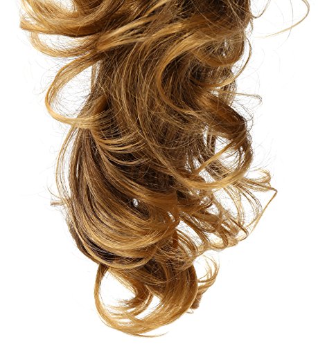 Onedor 20-Inch Black Curly Synthetic Clip-In Ponytail Hair Extension - 190g