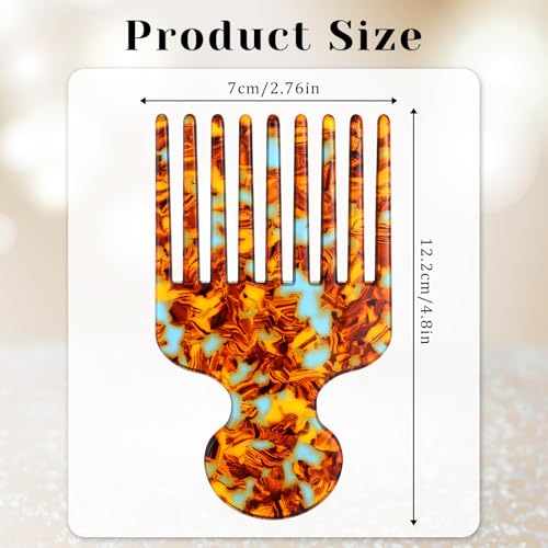 Curly Hair Pick Comb - Wide Tooth Detangling Tool for Women