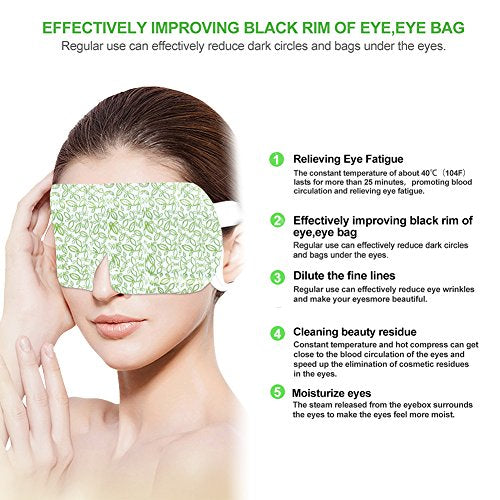 Adsoner Lavender Steam Eye Mask - Self-Heating Eye SPA for Dry Eye Relief