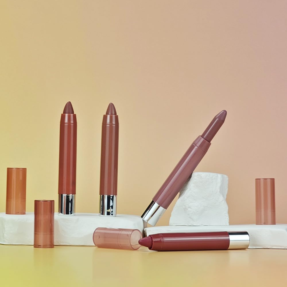Hydrating Cream Lipstick - Maroon Lip Crayon for Women | Moisturizing, Smooth Application, Natural Finish, 06