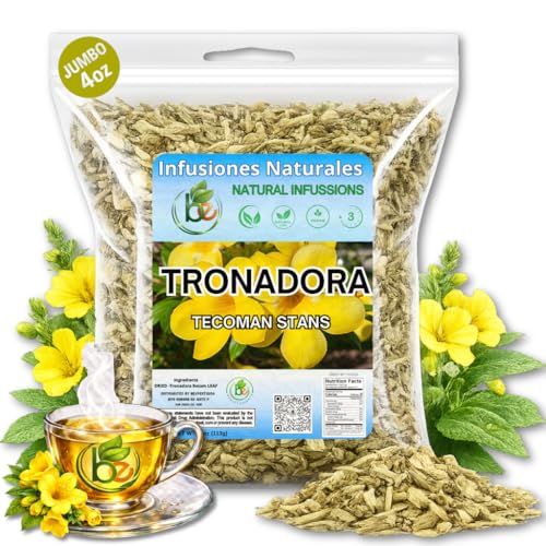 Tronadora Herbal Tea - 100% Natural Yellow Elder Leaves, 4 oz