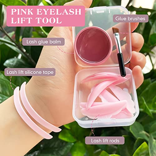 PERMANIA Reusable Lash Lift Rods & Silicone Curler Pads – 17PCS Eyelash Perm Tools