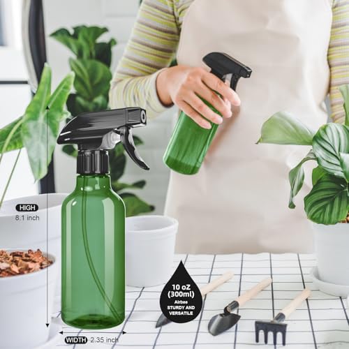 Heavy-Duty Spray Bottles 2-Pack, 10 Oz - Mist & Stream Function