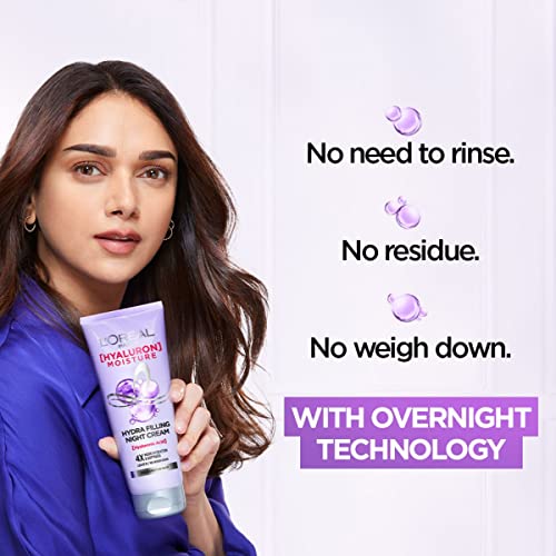 L'Oreal Paris Hyaluron Moisture Leave-In Night Cream for Dry Hair 180ml