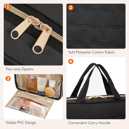 Lifewit Hanging Travel Toiletry Bag, Waterproof Cosmetic Organizer for Men & Women