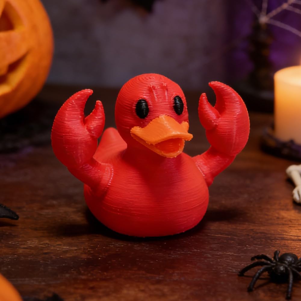 3D Rubber Lobster Duck Figurine | Unique Home & Office Décor