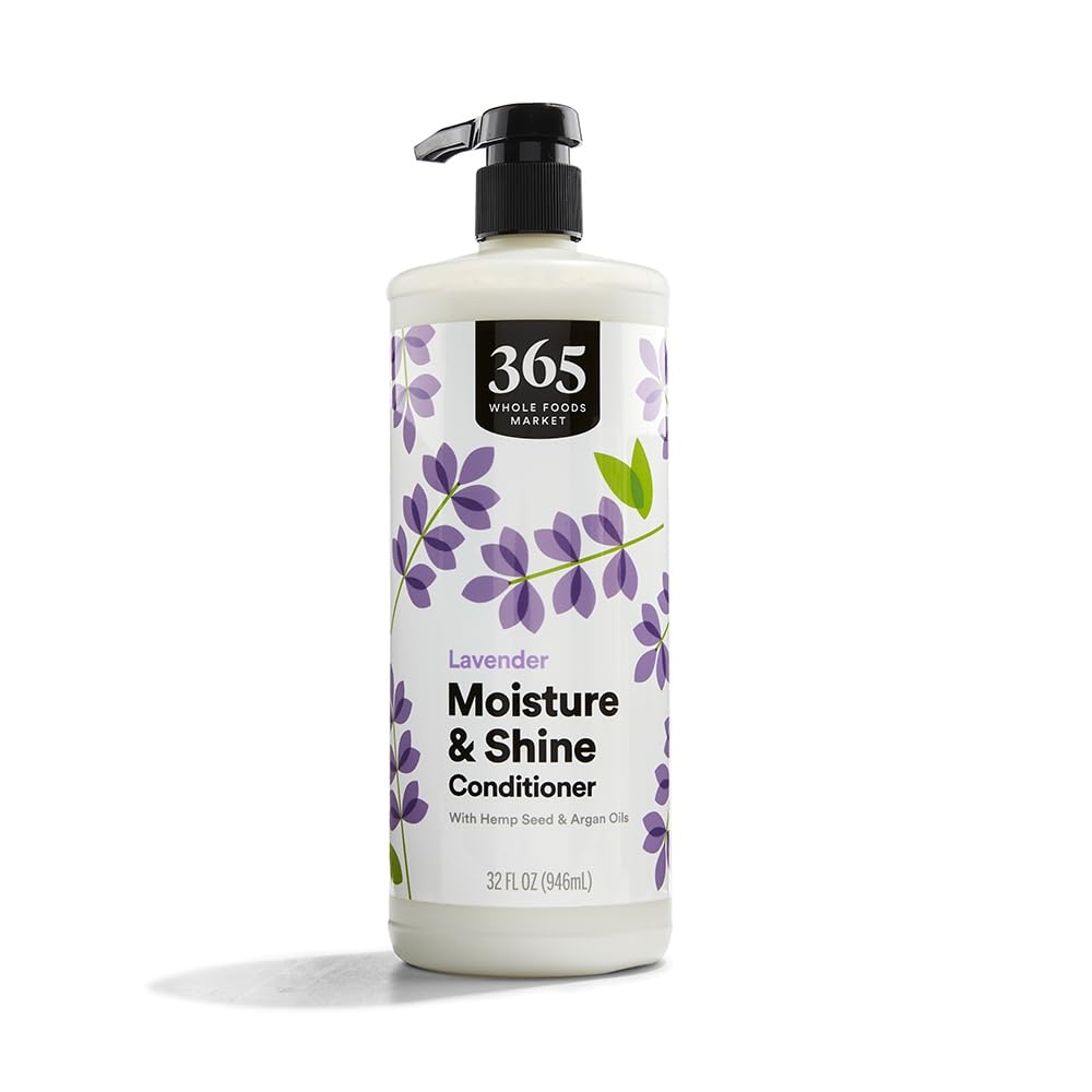 Moisture & Shine Conditioner - Hemp Seed & Argan Oil, Lavender Scent | 32 Fl Oz