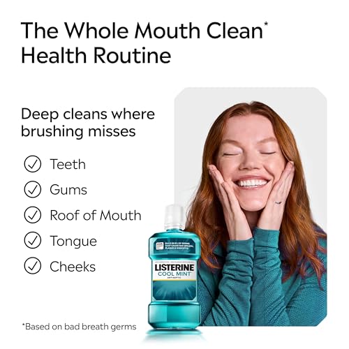Listerine Cool Mint Antiseptic Mouthwash - 1.5L Pack of 2