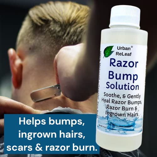Urban ReLeaf Razor Bump Solution 4oz - Natural Soothing Acne & Ingrown Hair Toner