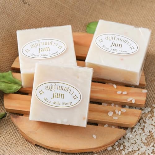 Milky Thai Jasmine Rice Milk Soap 60g - Natural Moisturizing Bar by Jam