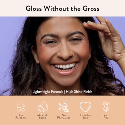 Juwel Cosmetics Ultra Lip Gloss Cashmere - High Shine, Moisturizing, Vegan Lip Gloss for Dry Lips
