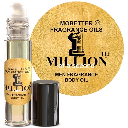 MOBETTER 1 Millionth of a Second Men Body Oil - Travel Size Roll-on, Long-Lasting Fragrance