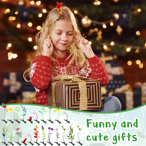 100 Mixed Plant Hair Clips - Cute Bean Sprout Hairpins for Kids & Adults