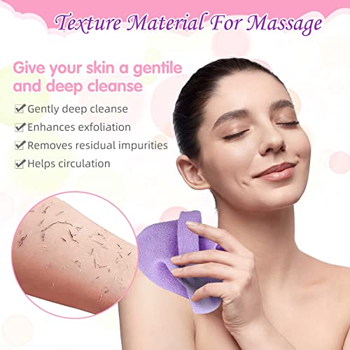 Lounsweer 7-Piece Exfoliating Back Scrubber Set with Handles