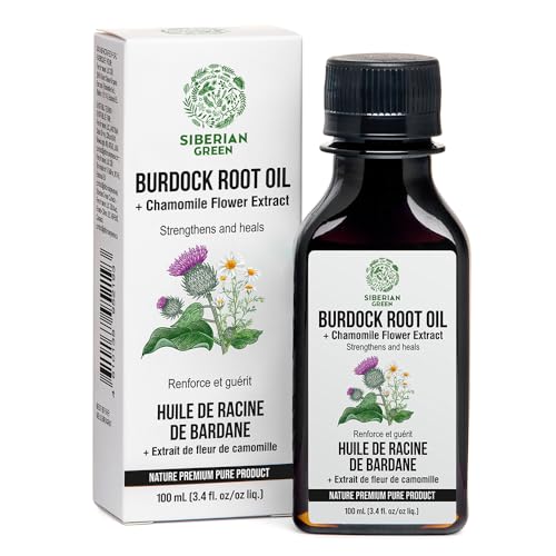 Siberian Green Burdock Oil with Chamomile for Hair Growth - 100ml