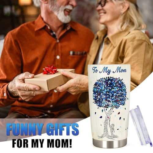 20 oz Stainless Steel Tumbler for Mom - Heartfelt Gift from Son