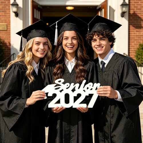 Class of 2027 Graduation Sign | Wooden Photo Prop & Centerpiece