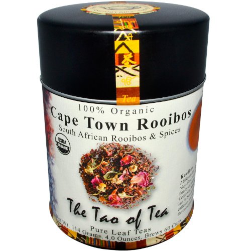 Cape Town Rooibos Tea - Organic Loose Leaf, 4 Ounce Tin